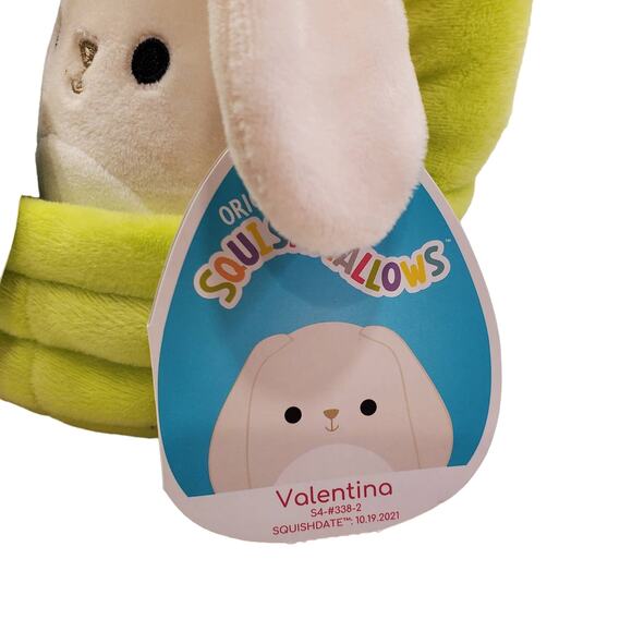 Squishmallow Easter Basket Ferdie Frog and Valentina Bunny Squishmallows - Picture 2 of 8